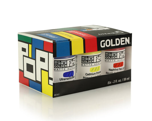 Golden SoFlat 59ml 6 Piece Pop Set - theartshop.com.au