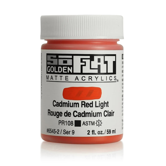 Golden SoFlat 59ml Cadmium Red Light - theartshop.com.au