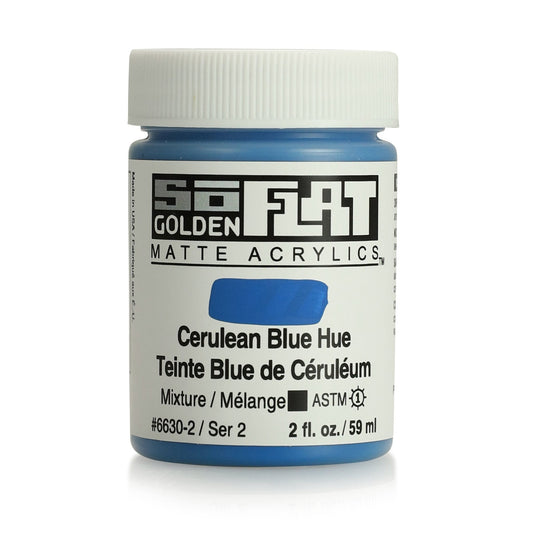 Golden SoFlat 59ml Cerulean Blue Hue - theartshop.com.au