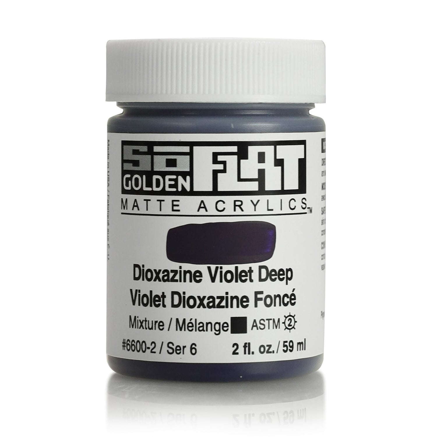 Golden SoFlat 59ml Dioxazine Violet Deep - theartshop.com.au