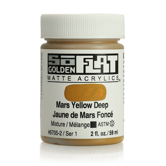Golden SoFlat 59ml Mars Yellow Deep - theartshop.com.au