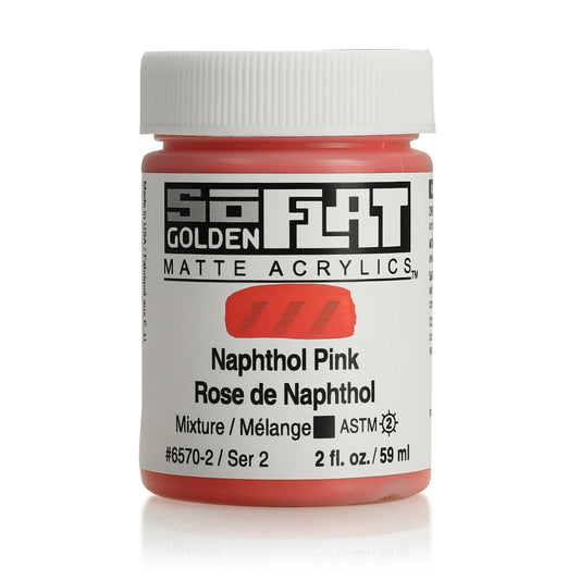 Golden SoFlat 59ml Naphthol Pink - theartshop.com.au