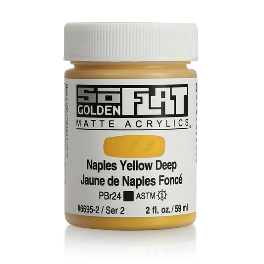 Golden SoFlat 59ml Naples Yellow Deep - theartshop.com.au