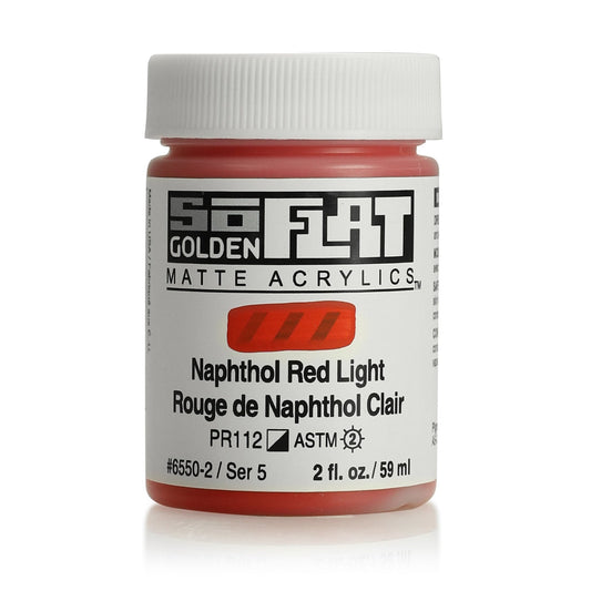 Golden SoFlat 59ml Napthol Red Light - theartshop.com.au