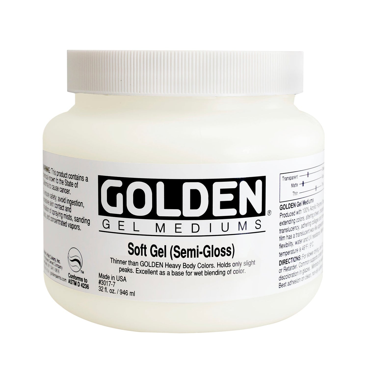 Golden Soft Gel (Semi-Gloss) 946ml - theartshop.com.au
