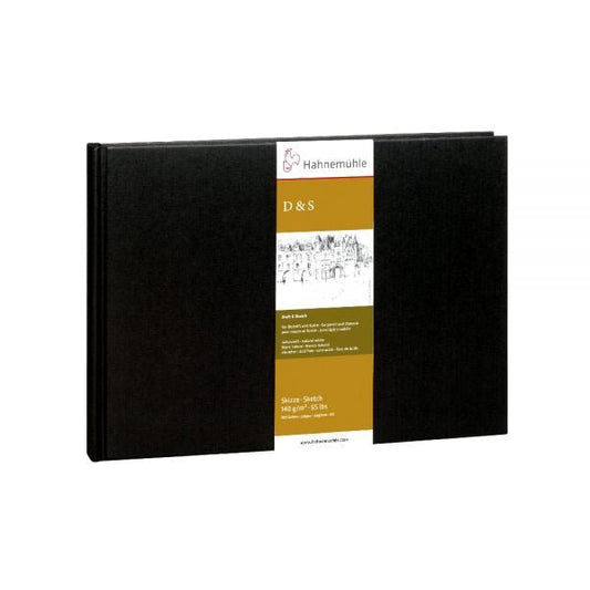 Hahnemuhle Deluxe Journal Black A4 Landscape - theartshop.com.au
