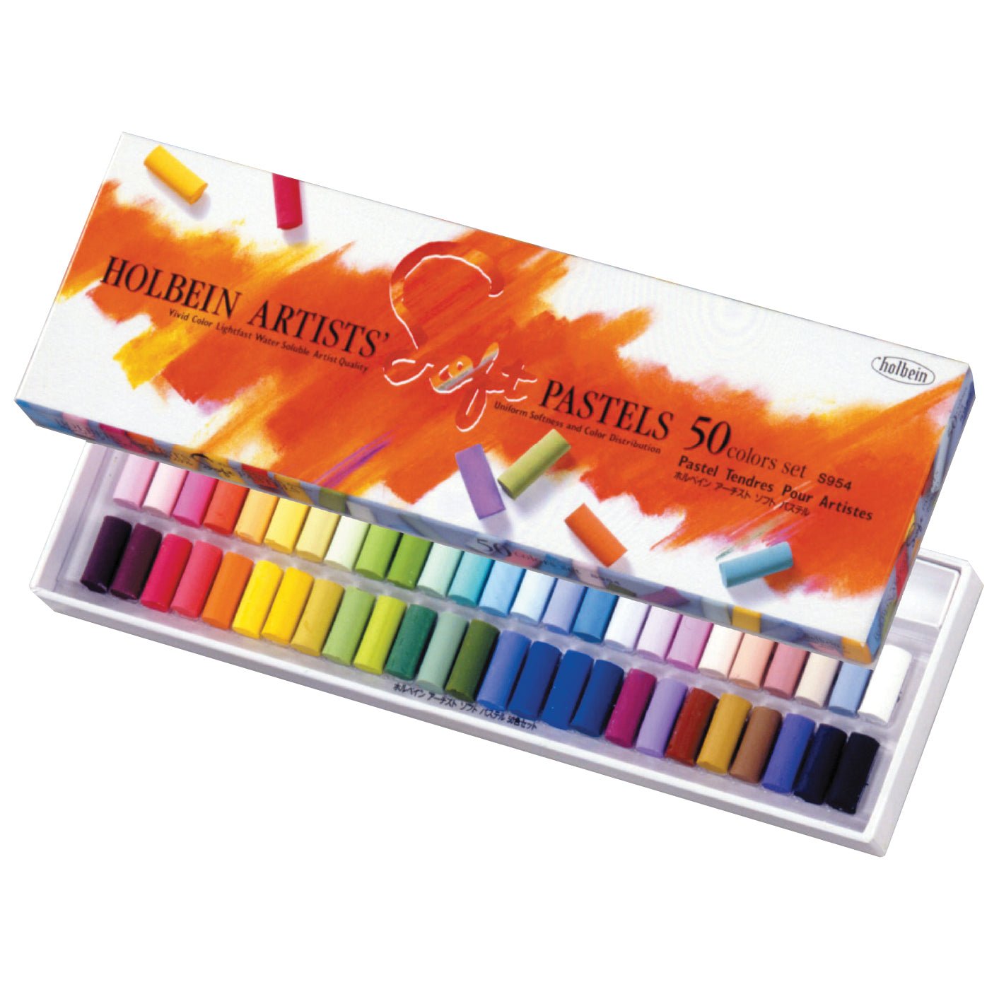 Holbein Artists’ Round Soft Pastels - Set of 50 - theartshop.com.au