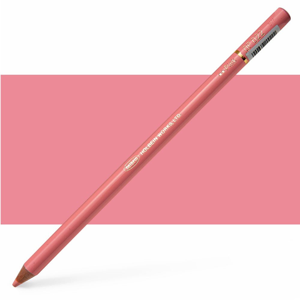 Holbein Colored Pencil OP022 Pink - theartshop.com.au