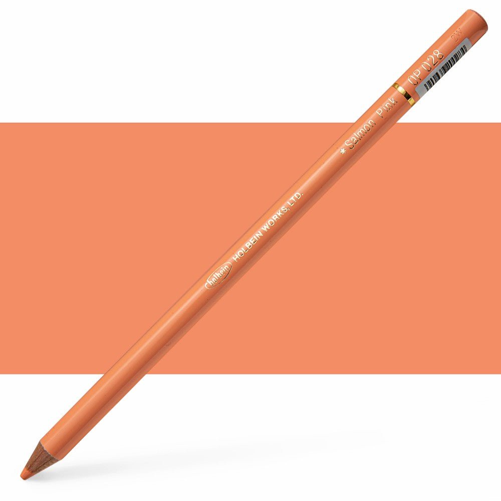 Holbein Colored Pencil OP028 Salmon Pink - theartshop.com.au