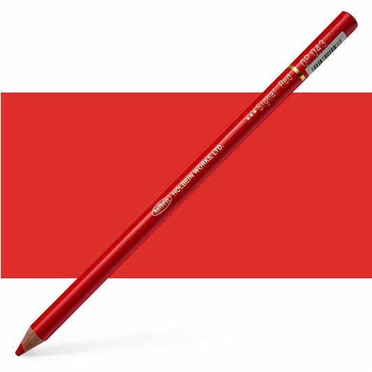 Holbein Colored Pencil OP043 Signal Red - theartshop.com.au