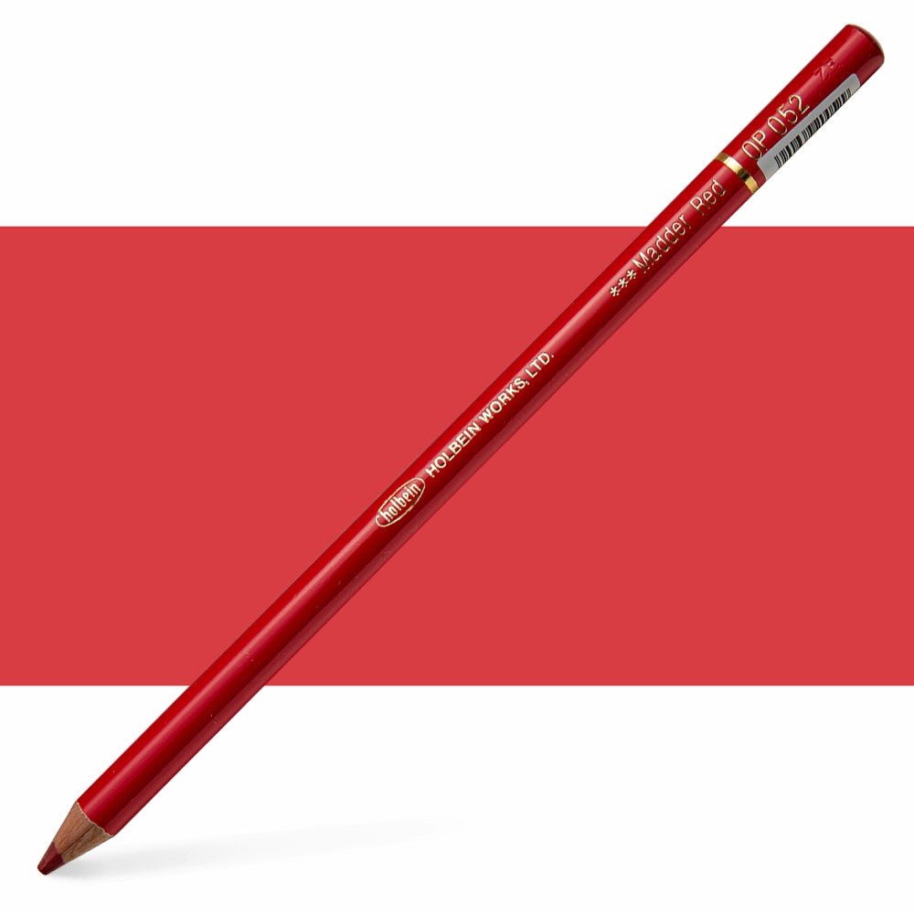 Holbein Colored Pencil OP052 Madder Red - theartshop.com.au