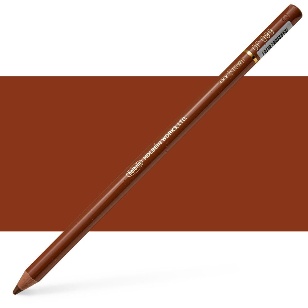 Holbein Colored Pencil OP099 Brown - theartshop.com.au