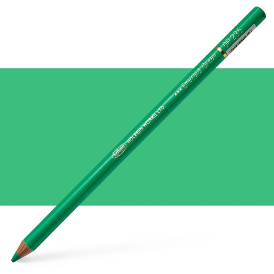 Holbein Colored Pencil OP235 Emerald Green - theartshop.com.au