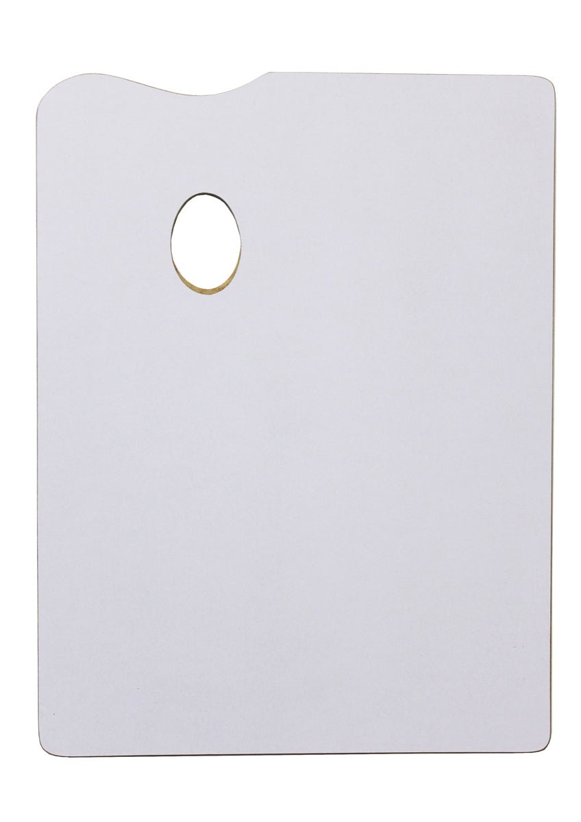 Jasart Rectangle Palette White Medium 30 x 40cm - theartshop.com.au