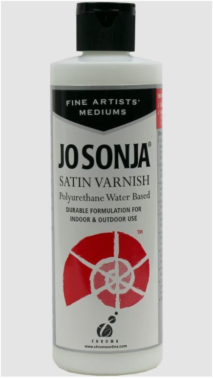 Jo Sonja's Water Based Polyurethane Satin Varnish 250ml - theartshop.com.au