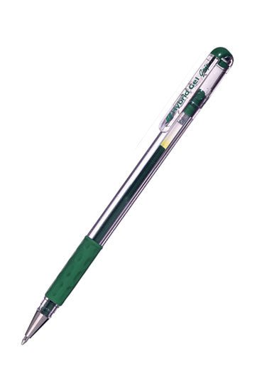 K116 Hybrid Gel Grip Roller Pen Green - theartshop.com.au