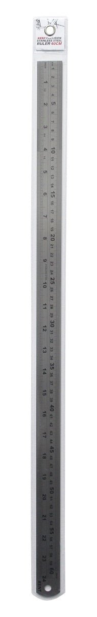 Kent Stainless Steel Ruler 60cm - theartshop.com.au