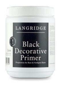 Langridge Black Decorative Primer 1 Litre - theartshop.com.au