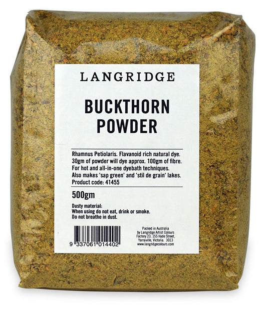 Langridge Buckthorn Powder 500gm - theartshop.com.au