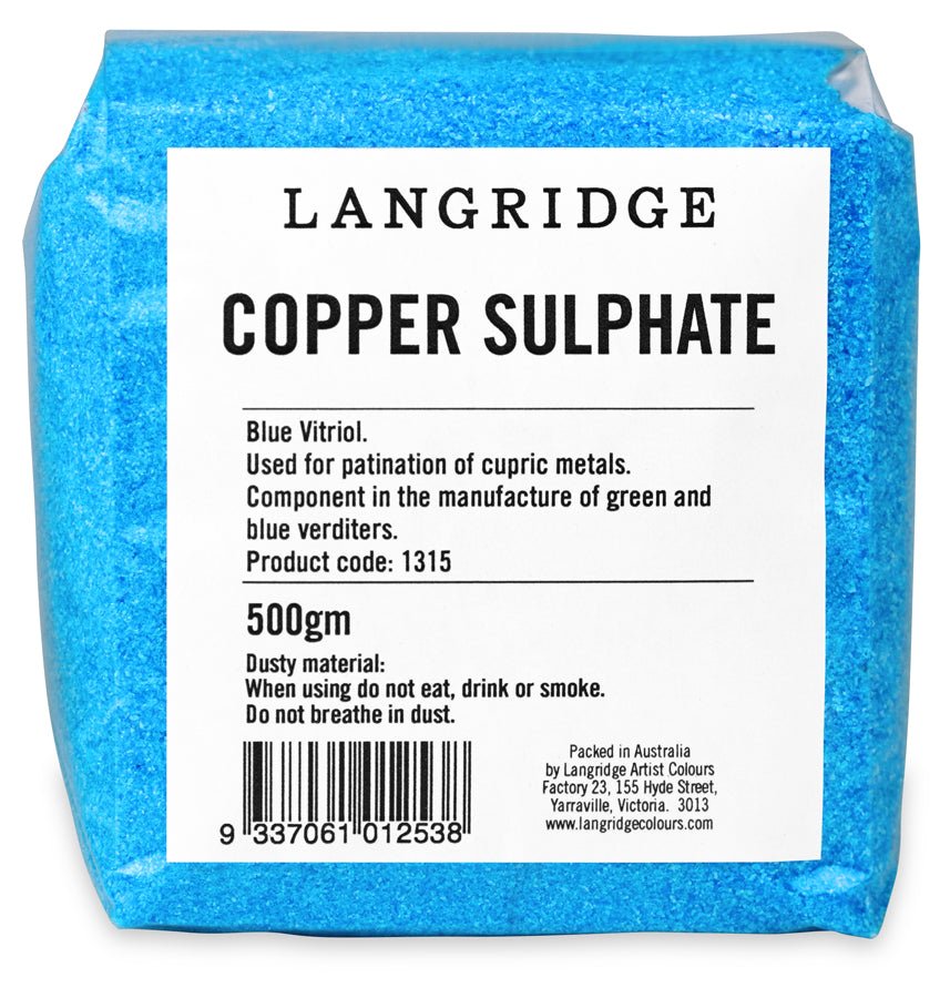 Langridge Copper Sulphate 500gm - theartshop.com.au