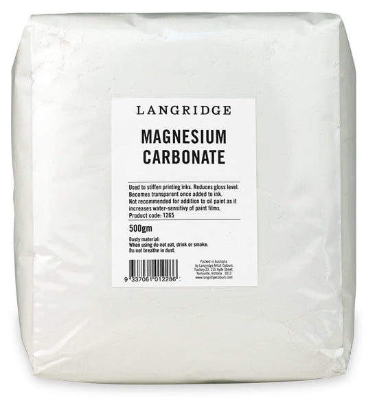 Langridge Magnesium Carbonate 500gm - theartshop.com.au
