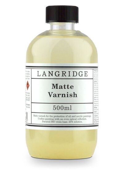 Langridge Matte Varnish 500ml - theartshop.com.au