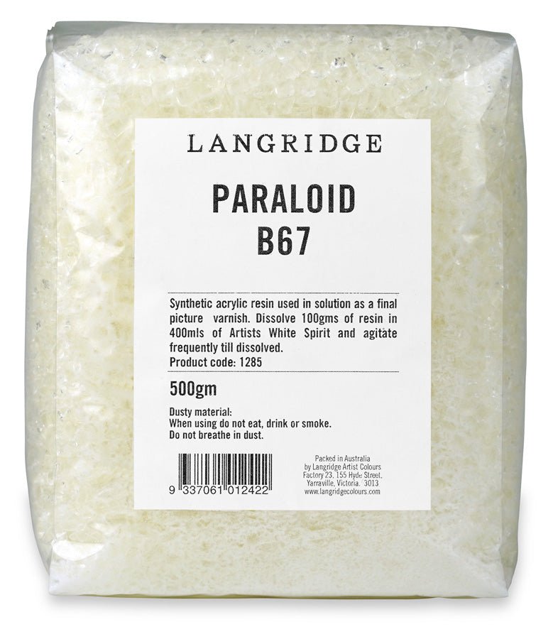 Langridge Paraloid B67 500gm - theartshop.com.au