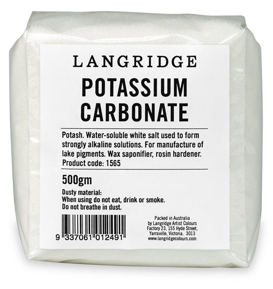Langridge Potassium Carbonate 500gm - theartshop.com.au