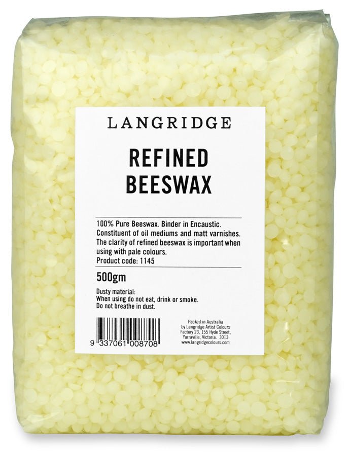Langridge Refined Beeswax 500gm - theartshop.com.au