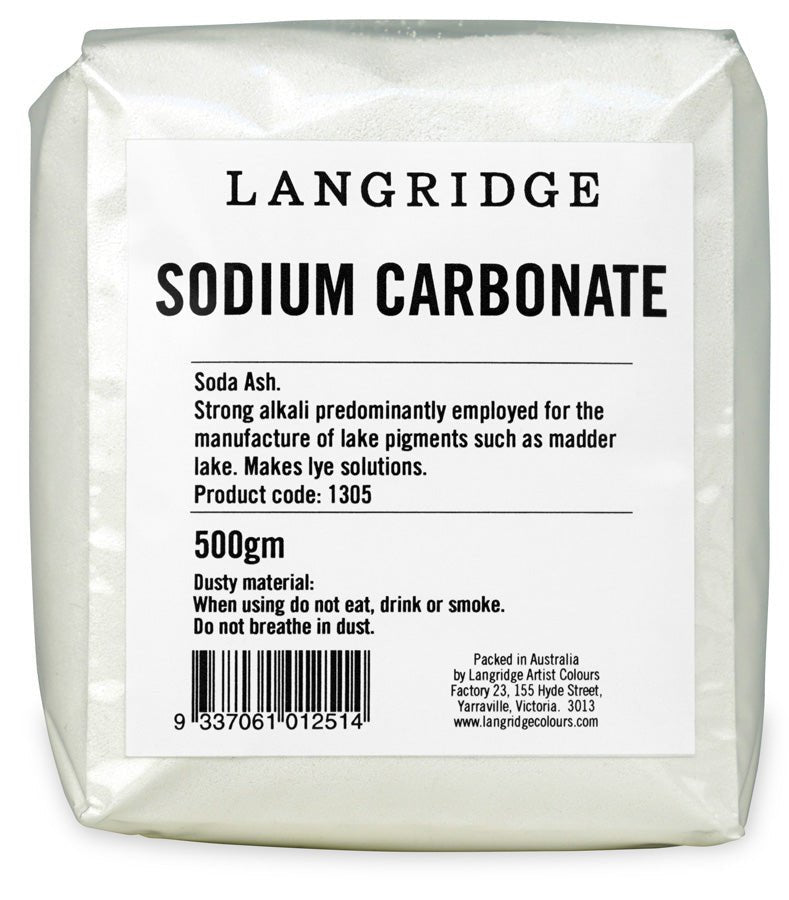 Langridge Sodium Carbonate 500gm - theartshop.com.au