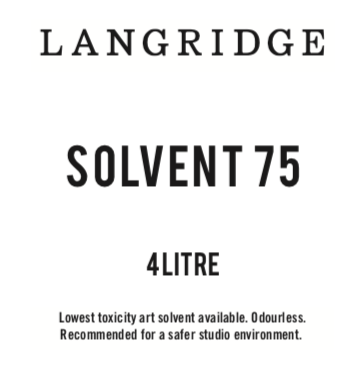 Langridge Solvent 75 4 Litre - theartshop.com.au
