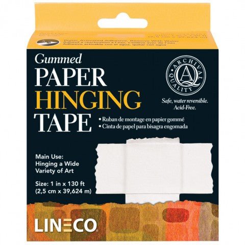Lineco Archival Gummed Paper Tape 25mm x 40m (533-0751) - theartshop.com.au