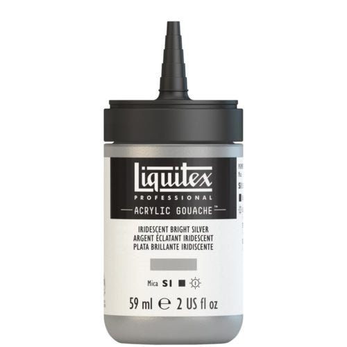 Liquitex Acrylic Gouache 59ml 236 Iridescent Bright Silver - theartshop.com.au