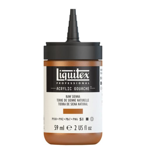 Liquitex Acrylic Gouache 59ml 330 Raw Sienna - theartshop.com.au