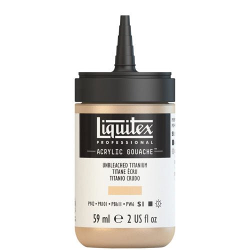 Liquitex Acrylic Gouache 59ml 434 Unbleached Titanium - theartshop.com.au