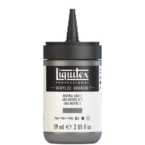Liquitex Acrylic Gouache 59ml 599 Neutral Gray 5 - theartshop.com.au