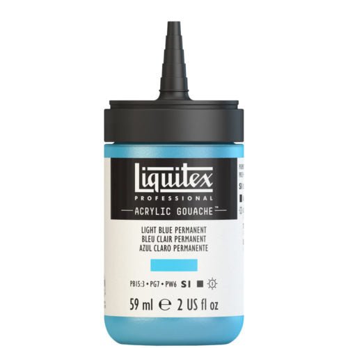 Liquitex Acrylic Gouache 59ml 770 Light Blue Permanent - theartshop.com.au