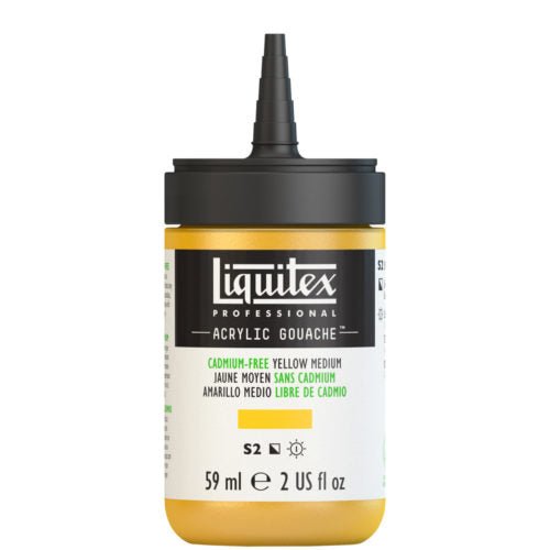 Liquitex Acrylic Gouache 59ml 890 Cad Free Yellow Medium - theartshop.com.au
