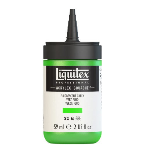 Liquitex Acrylic Gouache 59ml 985 Fluoroscent Green - theartshop.com.au