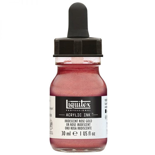 Liquitex Acrylic Ink 30ml Iridescent Rose Gold - theartshop.com.au
