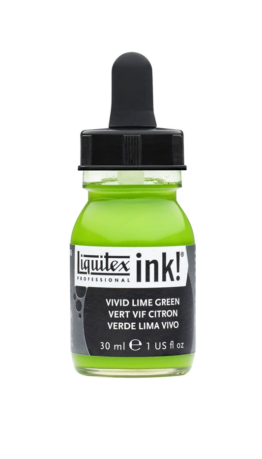 Liquitex Acrylic Ink 30ml Vivid Lime Green - theartshop.com.au