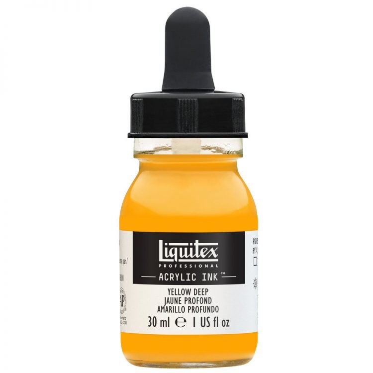 Liquitex Acrylic Ink 30ml Yellow Deep - theartshop.com.au