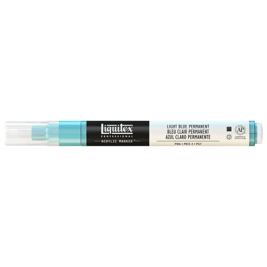 Liquitex Acrylic Paint Marker Fine Light Blue Permanent - theartshop.com.au