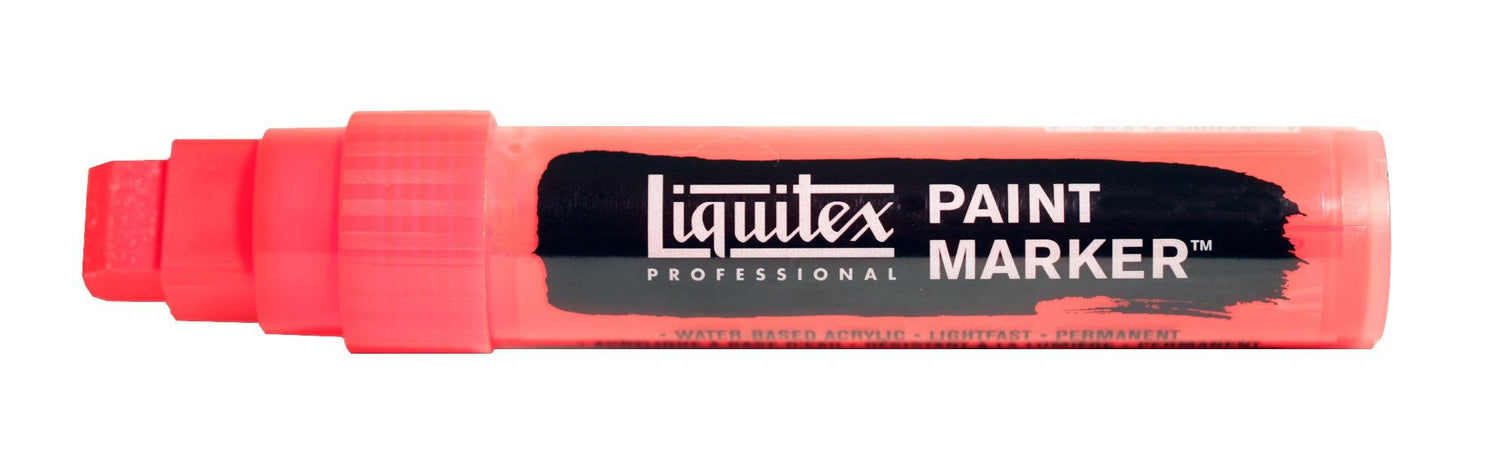 Liquitex Acrylic Paint Marker Wide Fluorescent Red - theartshop.com.au