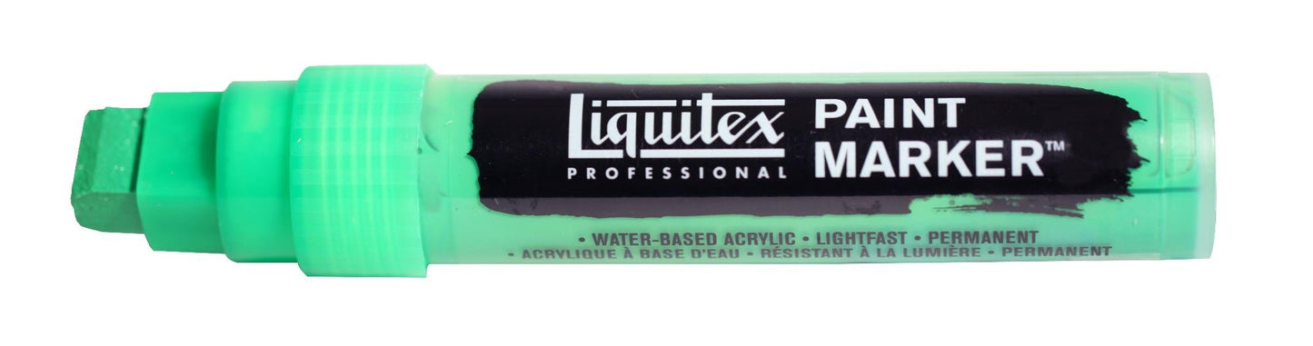 Liquitex Acrylic Paint Marker Wide Fluroescent Green - theartshop.com.au