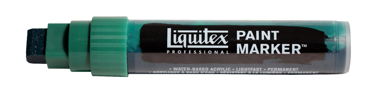 Liquitex Acrylic Paint Marker Wide Phthalo Green Blue Shade - theartshop.com.au