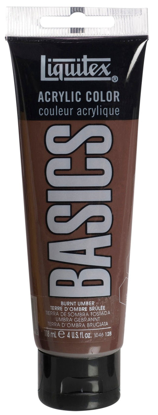 Liquitex Basics 118ml Burnt Umber - theartshop.com.au
