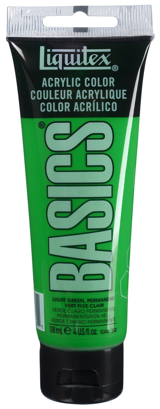 Liquitex Basics 118ml Light Green Permanent - theartshop.com.au