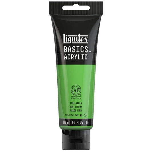 Liquitex Basics 118ml Lime Green - theartshop.com.au