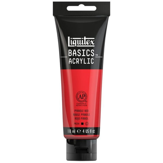 Liquitex Basics 118ml Pyrrole Red - theartshop.com.au